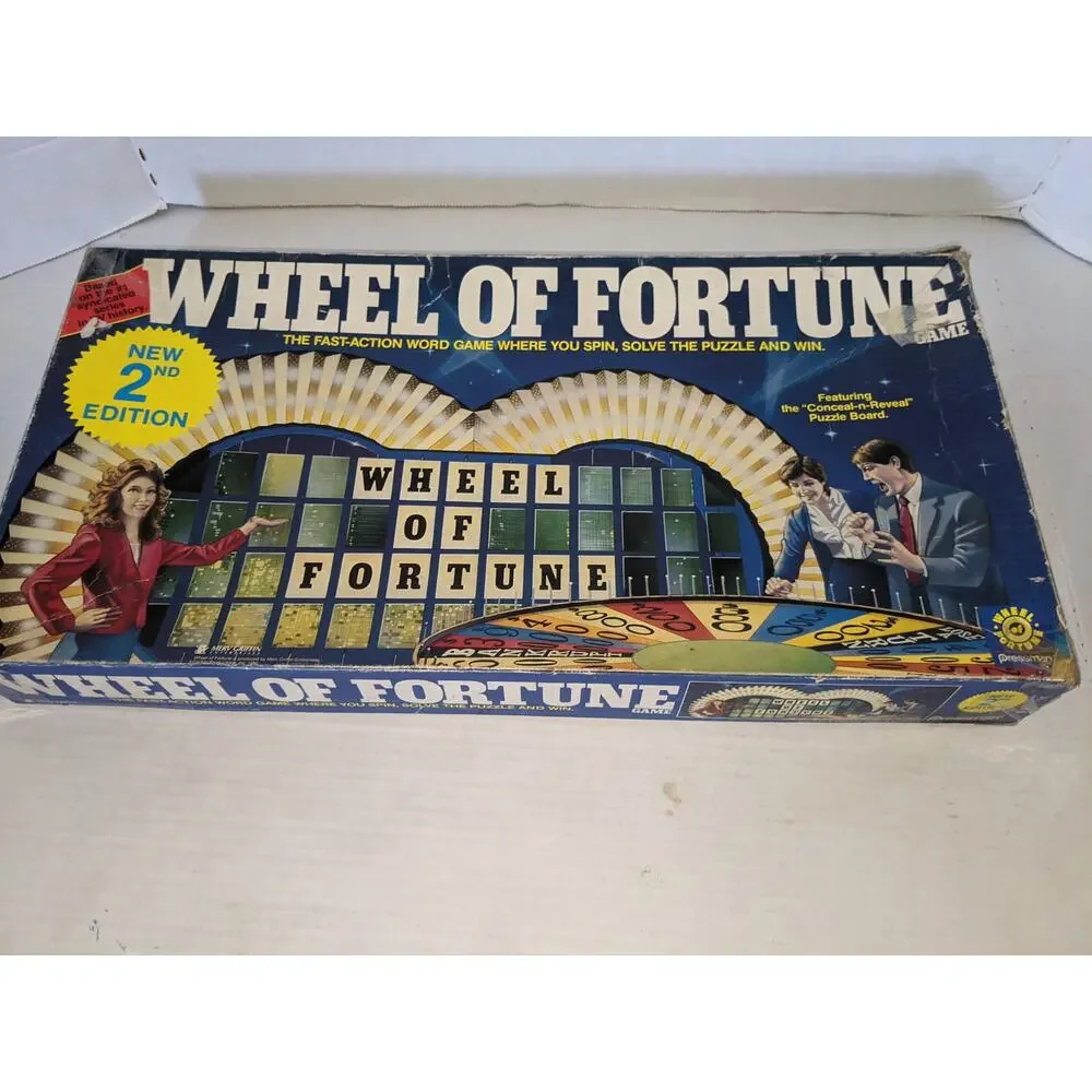 Vintage 1985 Wheel of Fortune 2nd Edition Board Game Pressman Complete